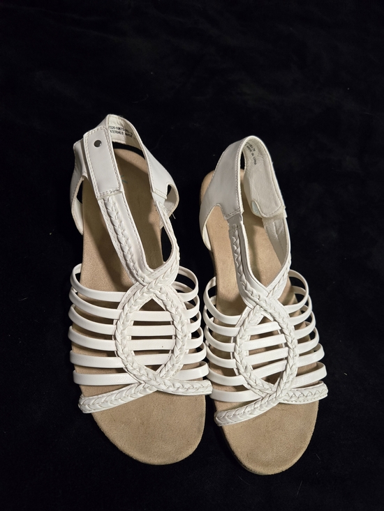 Yuu Shoes - Yuu White Braided Cage Slingback Sandals